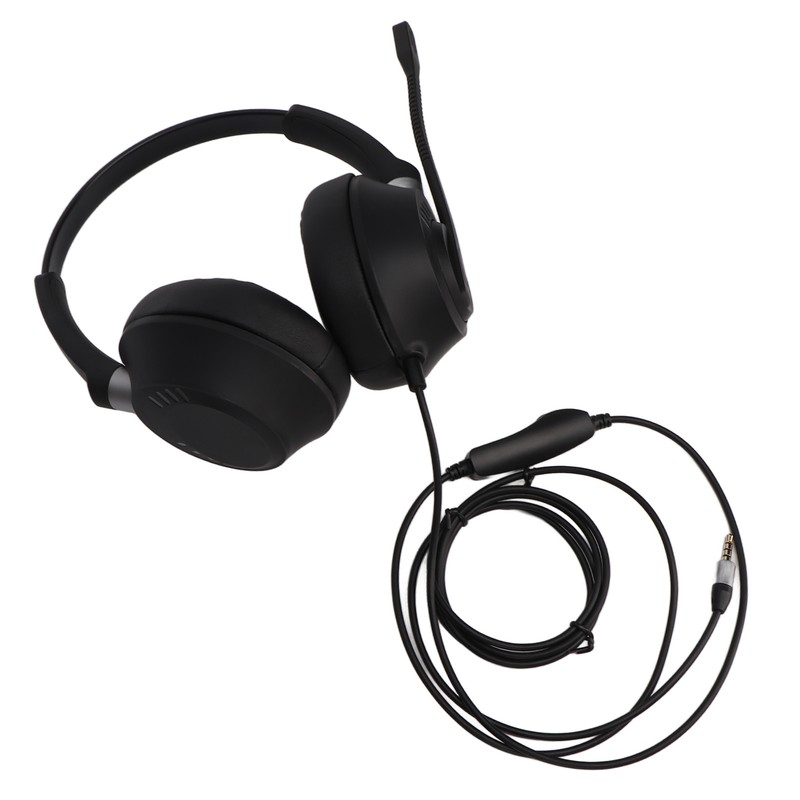 Binaural Customer Service Headset ENC Noise Reduction 3.5mm Communication Headset