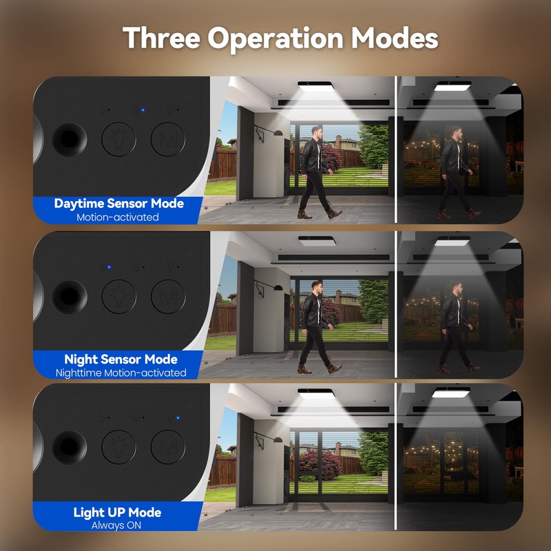 KINDEEP Rechargeable Motion Sensor Ceiling Light: Wireless Ceiling Light with