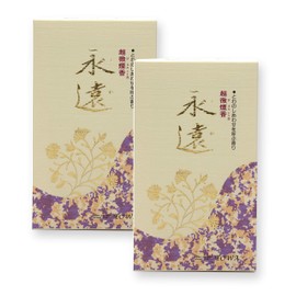 Eternity, Floral and Refreshing Scent, 2 Boxes, Smokeless Incense, Tanaka Butsudanen Original, Comes in a Special Box to Reduce Incense Fracture During Transportation