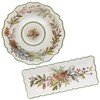 Certified International Winters Forest Melamine 2 Pc Appetizer/Serving Set.,