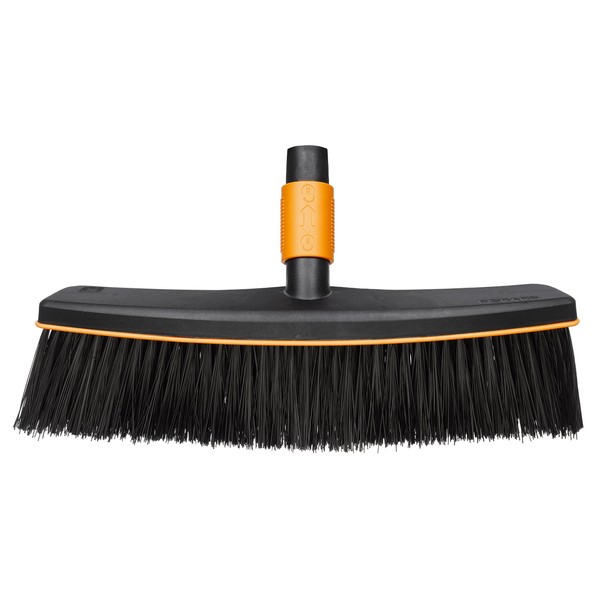 Fiskars QuikFit Patio Broom, Broom Head, Width: 38 cm, Synthetic bristles, Black/Orange, 1001416