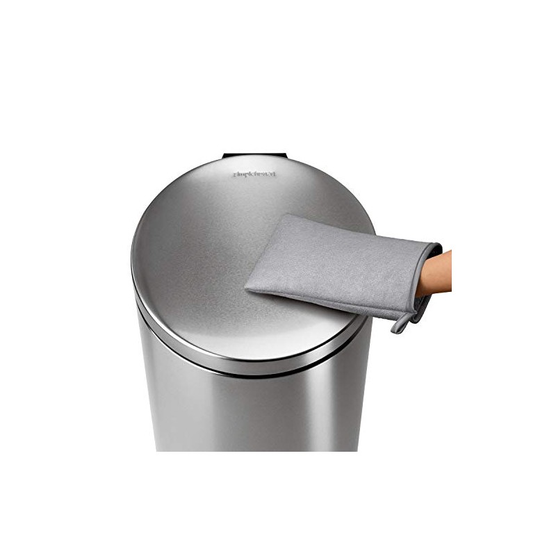 simplehuman Microfiber Cleaning Mitt for Stainless Steel 6" x 9-3/4"