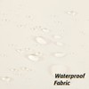 Furlinic No Hook Extra Long Shower Curtain 84 Length,Soft Fabric