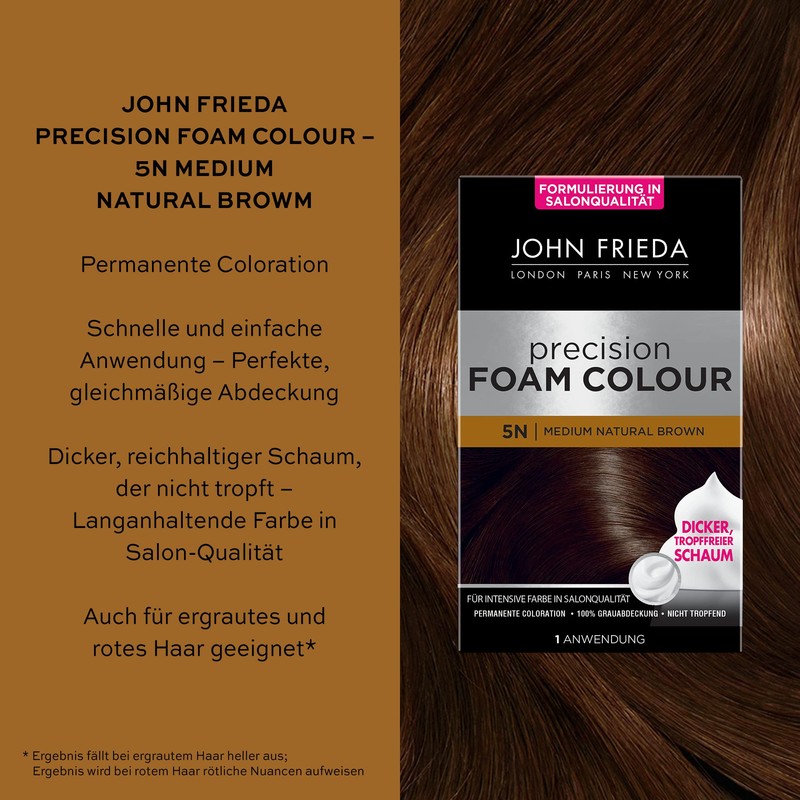 John Frieda Precision Foam Colour - Colour: 5N Medium Natural