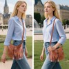 Sunwel Fashion Women Western Small Fringe Underarm Purse Shoulder Bag