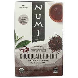 Numi Organic Tea, Chocolate Pu-Erh, 16 Non-GMO Tea Bags