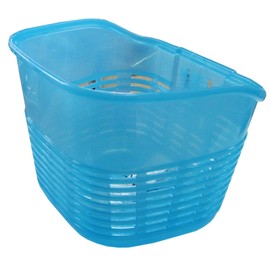 Sagisaka 608-00112/48344 Plastic Front Basket for Kids, 20-24 inches, Light Blue, Width 11.8 x Depth 9.5 x Height 8.7 inches (300 x 240 x 220 mm)