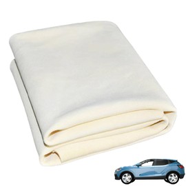 Super Absorbent Chamois Leathers for Cars, Natural Shammy Leather Cloth Fast Drying, Soft Car Chamois Cleaning Cloth, Chamois Leather Cloth for Windows, Large-1 Pack 50x30cm