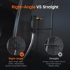 CableCreation 1.5Feet/0.45M 3.5mm TRRS Auxiliary Audio Cable 90 Degree Right