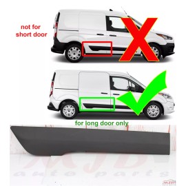 MJD AUTO PARTS FOR FORD TRANSIT CONNECT 2014-22 RIGHT PASSENGER SIDE SLIDING DOOR TRIM MOLDING