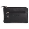SADDLER Womens Luxurious Real Leather Zip Top Coin Purse with