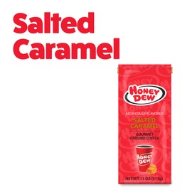 Honey Dew Donuts – Salted Caramel Flavored Ground Gourmet Coffee – 11 oz