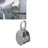 50mm/2.0in Marine Pulley Double Roller 400kg Loading 304 Stainless Steel