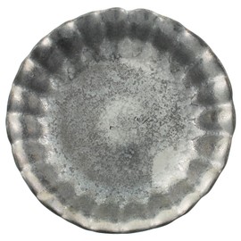 Arita Ware Toetsu Kiln Round Chrysanthemum Hand Salt Dish Silver Coating 465977