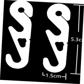 Baluue 600pcs Adjustable Mask Buckle Hook Ear Protective Extension Connectors for Comfortable Fit Compatible Masks White