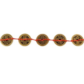 Feng Shui Wealth I-Ching Coin Set (100 Pieces) or Five Emperor Coins, Designed to Attract Health and Wealth, Serving as Symbols for Wealth Attraction and Protection Against Evil. (WUDIQIAN)