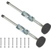 Ladder Leveler Pair with Rubber Feet Orange,Adjustable Ladder Leg Leveler