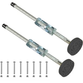 Ladder Leveler Pair with Rubber Feet Orange,Adjustable Ladder Leg Leveler for Extension Ladder Stabilizer Ladder Accessories 20"