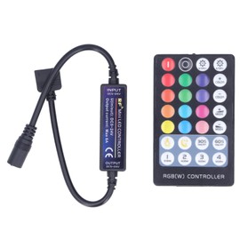 BuyWeek LED Strip Controller, Mini RF RGBW LED USB Light Strip Remote Control Full Touch Remote Transmission Controller DC 5V-24V