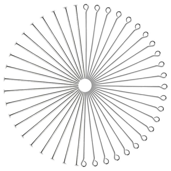 TOAOB Pack of 200 Silver Stainless Steel Rivet Pins Ball