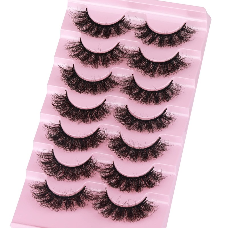 False Eyelashes Full Lashes Mink Wispy Thick Volume Eye Lashes