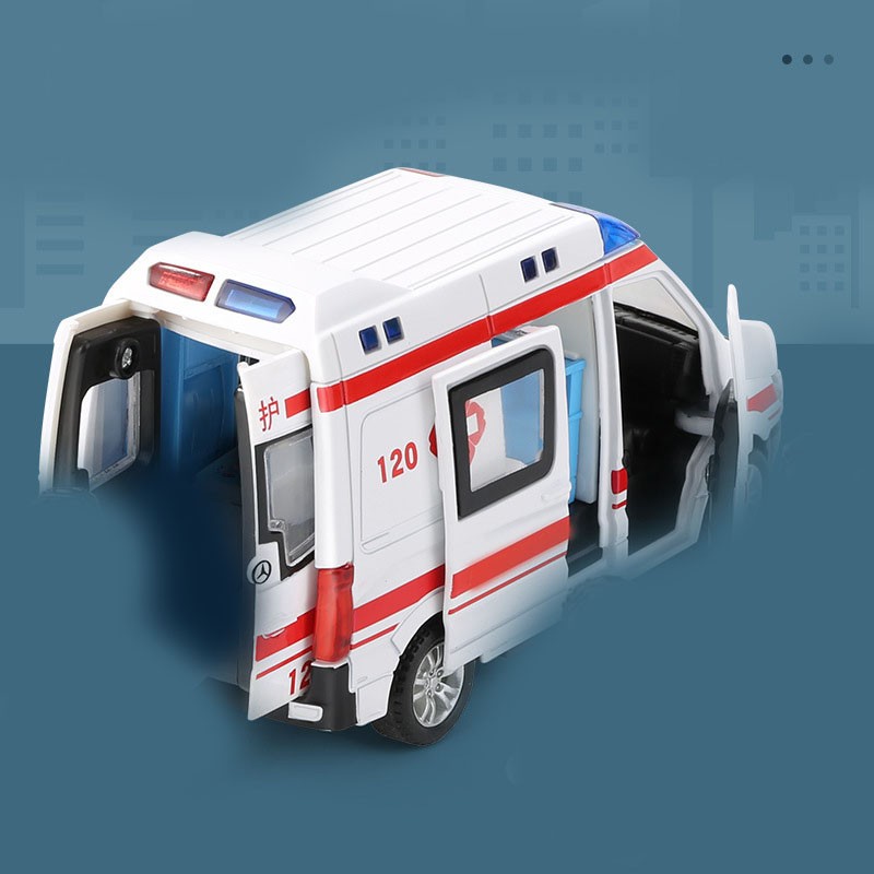 Ambulance Toy Car High Simulation Emergency Vehicle Toy with Light