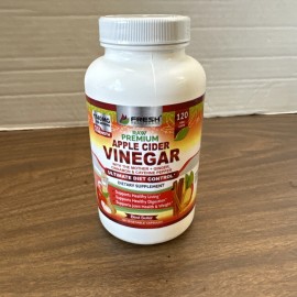 Fresh Healthcare Raw Premium Apple Cider Vinegar Capsules - 120 caps - Exp 8-26