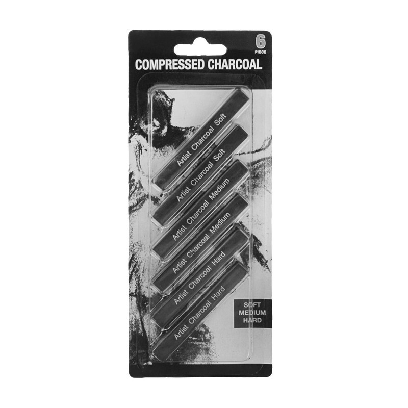 Compressed Charcoal Sticks Sketching Shading Charcoal Blocks Drawing Art Set