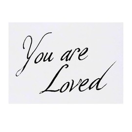 'You are Loved' Temporary Tattoo - Water Resistant, Skin-Safe, Non-Toxic Transfer (TO00083785)