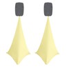 2x spandex stretch speaker stands scrims, DOUBLE SIDED tripod cover