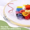 WUSJCOF 3 Sizes Round Embroidery Hoop Set, Cross Stitch Ring,
