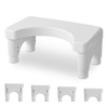Poop Stool Toilet Stool White Adults for Bathroom, 5.9"" to
