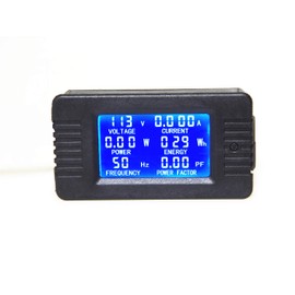 KNACRO AC Current Voltage Amperage Power Energy Panel Meter LCD Digital Display Ammeter Voltmeter Multimeter Current CT AC 80-260V 100A