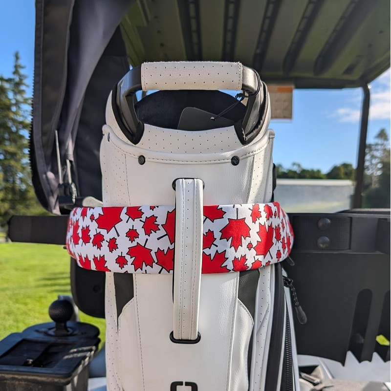 Foretra - Canada Maple Leaves Pattern Golf Cart Strap Sleeve