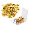 JKG® 300 x METAL DRAWING PUSH PINS - GOLD NOTICE