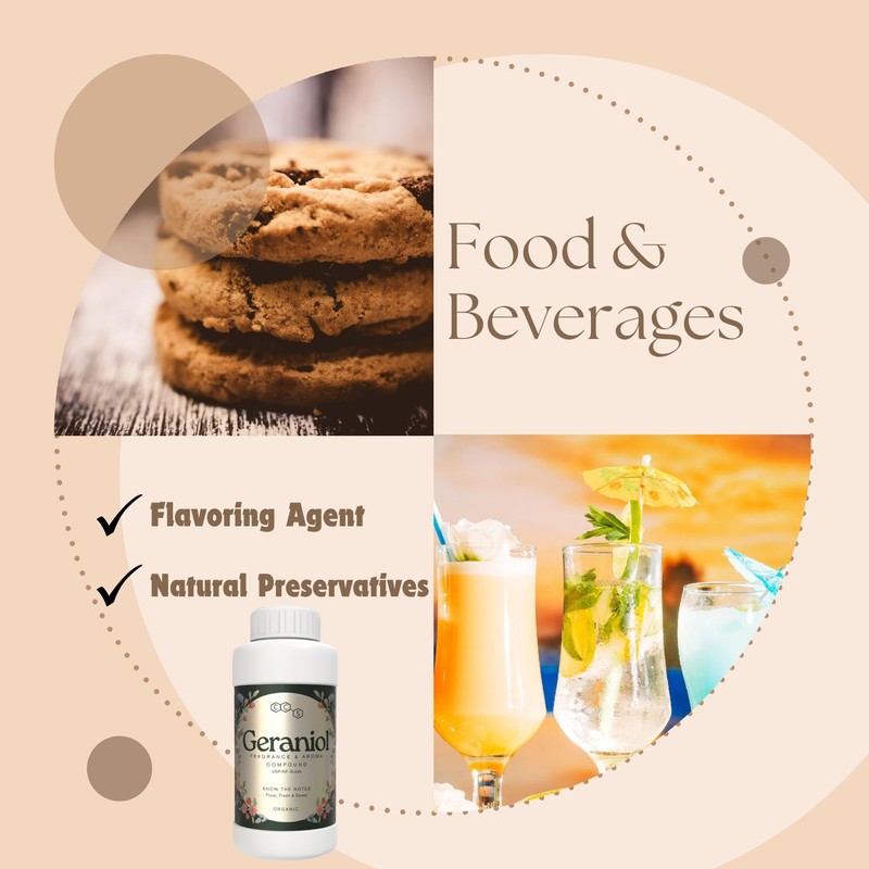 Geraniol High Purity Aroma Compound 30ml (1fl Oz)