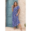 AUSELILY Women's Summer Maxi Dresses Petal Sleeves Casual Empire Waist