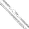 Sterling Silver Wheat Chain 3.4mm Solid 925 Italy New Foxtail