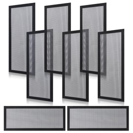 8pcs 12x5.5 Inch Magnetic Vent Covers, Strong Magnetic Mesh Vent Filters, Floor Vent Screen, Air Register Mesh Covers for Ceilings Floors Walls Catch Debris Hair Dust