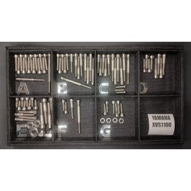 Stainless Cycle YAMAHA VSTAR V STAR 1100 XVS1100 STAINLESS ENGINE BOLTS  POLISHED