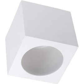 ADAKAT Spot plaster ceiling light GU10 - square, white, small, ideal for home, office, catering, ceiling mounting, minimalist