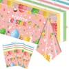 MORAINJAY 3Pcs Easter Tablecloth, 137 * 274cm Easter Table Cloth,
