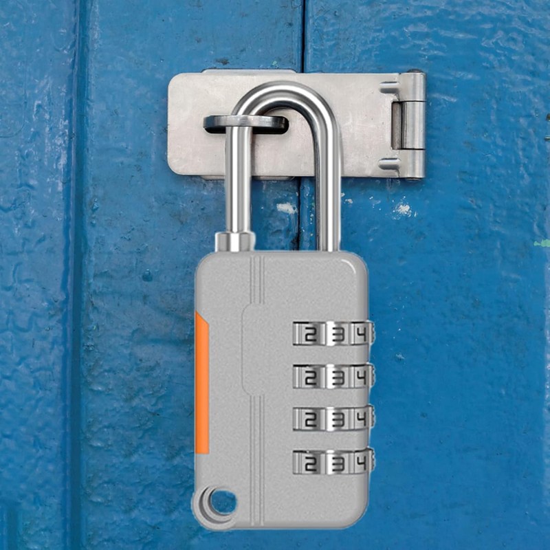 1 Pc Blue 4 Digits Lock,Combination Locker Password Padlock Mini