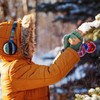 SATINIOR 2 Pairs Winter Kids Fingerless Gloves Toddler Finger Mittens