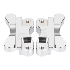 Unbranded Chrome CNC Front Fender Riser Relocator Kit For Harley Softail FLSTC 21" Wheel