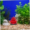 BUGUUYO Aquarium Pagoda Decorations Resin Fish House Ornaments for Tank