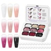 9 Neutral Colors Patting Gel Polish Palette for Ombre Nail