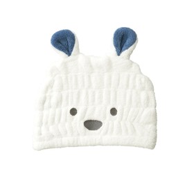 CB Japan Carari Zooie Collection Towel Cap, Polar Bear, Absorbent, Quick Drying, Kids Cap, Microfiber