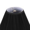 Aspen Creative 33146, Mushroom Pleated Traditional Spider Lamp Shade, Black,