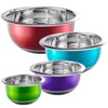Colleta Home Colorful Mixing Bowl- 4 Pc Set- Stackable Nesting